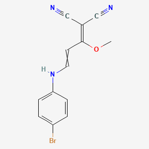 2-[3-(4-bromoanilino)-1-methoxy-2-propenylidene]malononitrile