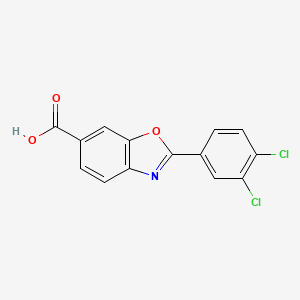 2-(3,4-Dichlorophenyl)-6-benzoxazolecarboxylic acid