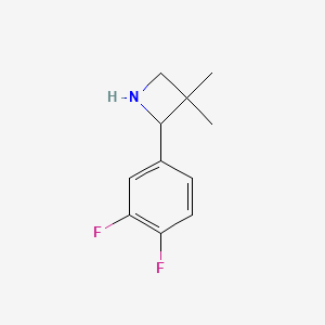 2-(3,4-Difluorophenyl)-3,3-dimethylazetidine