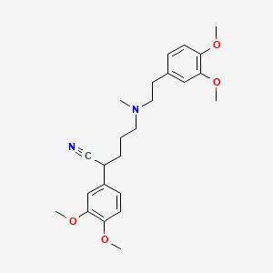 2-(3,4-Dimethoxyphenyl)-5-{[2-(3,4-dimethoxyphenyl)-ethyl]methyl-amino}-pentanenitrile