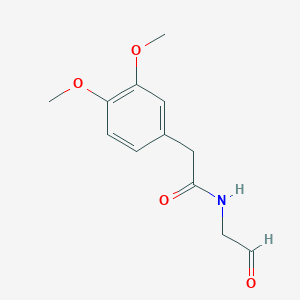2-(3,4-dimethoxyphenyl)-N-(2-oxoethyl)acetamide