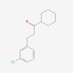 2-(3-Chlorophenyl)ethyl cyclohexyl ketone