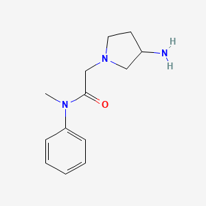 2-(3-aminopyrrolidin-1-yl)-N-methyl-N-phenylacetamide