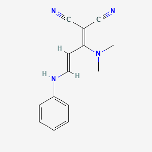 2-[3-anilino-1-(dimethylamino)-2-propenylidene]malononitrile