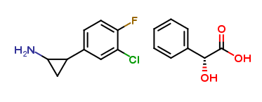 2-(3-chloro-4-fluorophenyl)cyclopropanamine(R)-2-hydroxy-2-phenylacetate