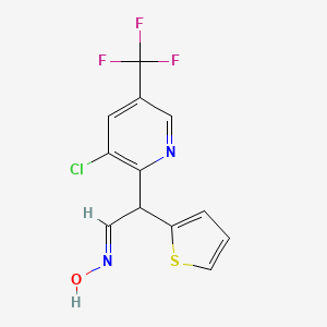 2-[3-chloro-5-(trifluoromethyl)-2-pyridinyl]-2-(2-thienyl)acetaldehyde oxime