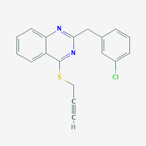 2-(3-chlorobenzyl)-4-(2-propynylsulfanyl)quinazoline