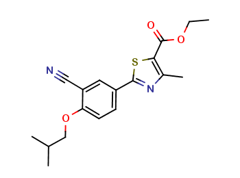 2-(3-cyano-4-isobutoxyphenyl)-4-methylthiazol-5-carboxylic acid ethyl ester