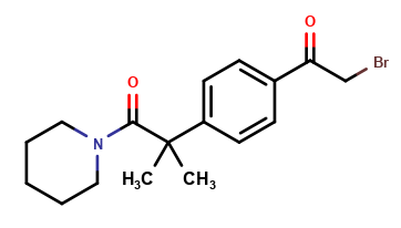 2-(4-(2-bromoacetyl)phenyl)-2-methyl-1-(Piperidin-1-yl) propan-1-one