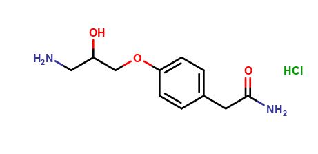2-(4-(3-amino-2-hydroxypropoxy)phenyl)acetamide hydrochloride