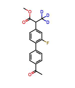 2-(4’-Acetyl-2-fluoro-biphenyl-4-yl)propionic Acid-d3 Methyl Ester