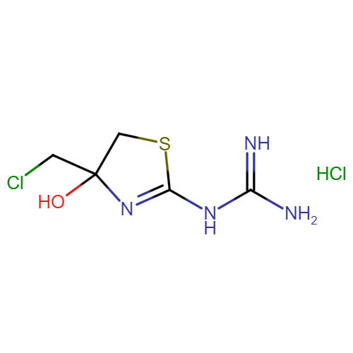 2-(4-(CHLOROMETHYL)-4-HYDROXY-2-THIAZOLIN-2-YL)GUANIDINE HYDROCHLORIDE