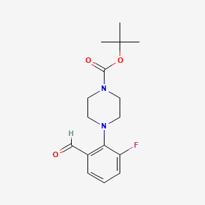 2-(4-Boc-piperazino-1-yl)-6-fluorobenzaldehyde
