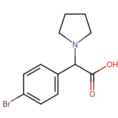 2-(4-Bromophenyl)-2-(pyrrolidin-1-yl)acetic Acid