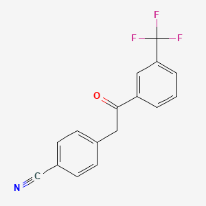 2-(4-Cyanophenyl)-3-trifluoromethylacetophenone
