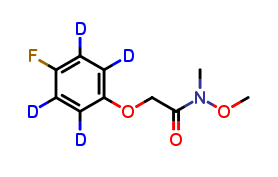 2-(4-Fluorophenoxy-d4)-N-methoxy-N-methyl-acetamide