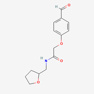 2-(4-Formyl-phenoxy)-N-(tetrahydro-furan-2-ylmethyl)-acetamide