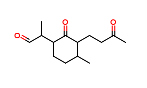 2-(4-Methyl-2-oxo-3-(3-oxobutyl)cyclohexyl)propanal