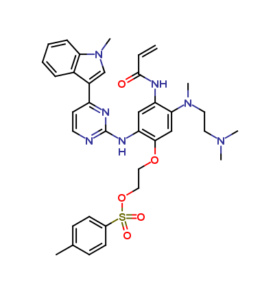 2-(4-acrylamido-5-((2-(dimethylamino)ethyl)(methyl)amino)-2-((4-(1-methyl-1H-indol-3-yl)pyrimidin-2-