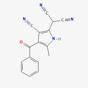 2-(4-benzoyl-3-cyano-5-methyl-1H-pyrrol-2-yl)malononitrile
