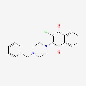 2-(4-benzylpiperazino)-3-chloronaphthoquinone