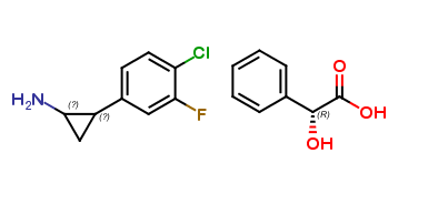 2-(4-chloro-3-fluorophenyl)cyclopropanamine(R)-2-hydroxy-2-phenylacetate