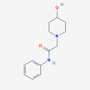 2-(4-hydroxypiperidin-1-yl)-N-phenylacetamide
