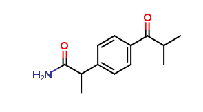 2-(4-isobutyrylphenyl)propanamide