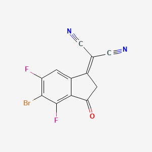 2-(5-bromo-4,6-difluoro-3-oxo-2,3-dihydro-1H-inden-1-ylidene)malononitrile