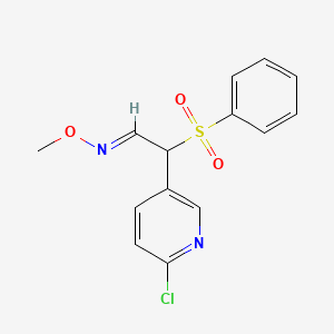 2-(6-chloro-3-pyridinyl)-2-(phenylsulfonyl)acetaldehyde O-methyloxime