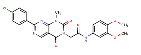 2-(7-(4-chlorophenyl)-1-methyl-2,4-dioxo-1,2-dihydropyrimido[4,5-d]pyrimidin-3(4H)-yl)-N-(3,4-dimethoxyphenyl)acetamide