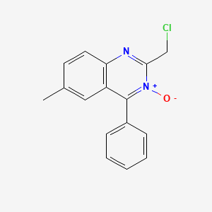 2-(Chloromethyl)-6-methyl-4-phenyl-quinazoline 3-Oxide