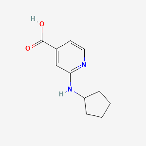 2-(Cyclopentylamino)isonicotinic acid