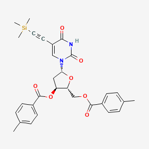 2’-Deoxy-5-[2-(trimethylsilyl)ethynyl]-uridine 3’,5’-Bis(4-methylbenzoate)