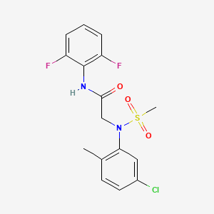 2-(N-(5-Chloro-2-methylphenyl)methylsulfonamido)-N-(2,6-difluorophenyl)acetamide