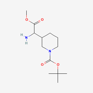 2-(N-Boc-2-piperidin-3-yl)glycine Methyl Ester