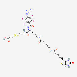 2-[N2-(4-Azido-2,3,5,6-tetrafluorobenzoyl)-N6-(6-biotinamidocaproyl)-L-lysinyl]ethyl 2-Carboxyethyl Disulfide