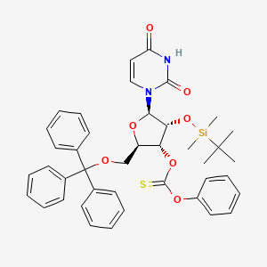 2'-O-(tert-Butyldimethylsilyl)-3'-O-(phenoxythioncarbonyl)-5'-O-trityluridine
