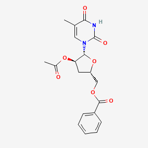 2'-O-Acetyl-5'-O-benzoyl-3'-deoxy-5-methyluridine