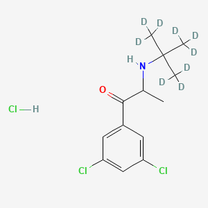 2-(tert-Butylamino)-3â€™,5â€™-dichloropropiophenone-d9 Hydrochloride