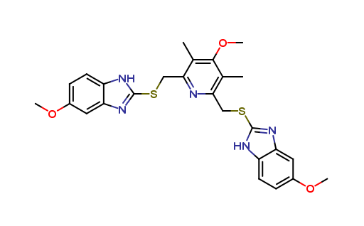 2,2'-(((4-methoxy-3,5-dimethylpyridine-2,6-diyl)bis(methylene))bis(sulfanediyl))bis(5-methoxy-1H-ben