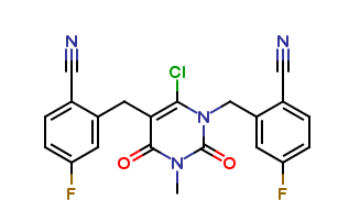 2,2'-[(6-Chloro-3,4-dihydro-3-methyl-2,4-dioxo-1,5(2H)-pyrimidinediyl)bis(methylene)]bis[4-fluoroben