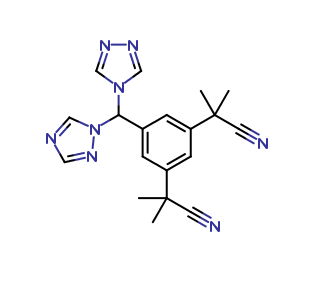 2,2'-(5-((1H-1,2,4-triazol-1-yl)(4H-1,2,4-triazol-4-yl)methyl)-1,3-phenylene)bis(2-methylpropanenitr