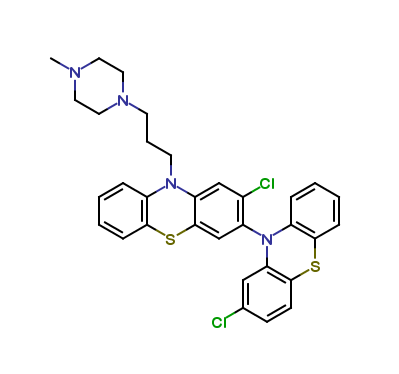 2,2'-dichloro-10-(3-(4-methylpiperazin-1-yl)propyl)-10H-3,10'-biphenothiazine