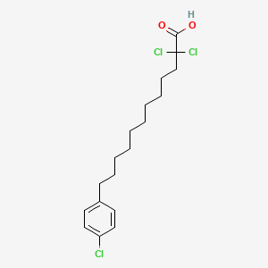 2,2-Dichloro-12-(4-chlorophenyl)dodecanoic acid