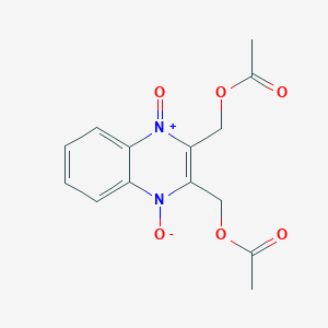 2,3-Bis[(acetyloxy)methyl]-1-oxoquinoxalin--1-ium-4(1H)-olate