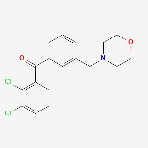 2,3-Dichloro-3'-morpholinomethyl benzophenone