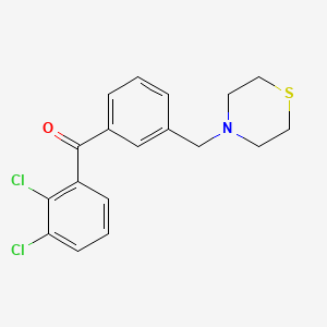 2,3-Dichloro-3'-thiomorpholinomethyl benzophenone