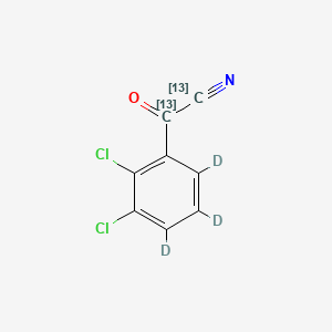 2,3-Dichlorobenzoyl Nitrile-13C2,D3