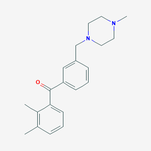 2,3-Dimethyl-3'-(4-methylpiperazinomethyl) benzophenone